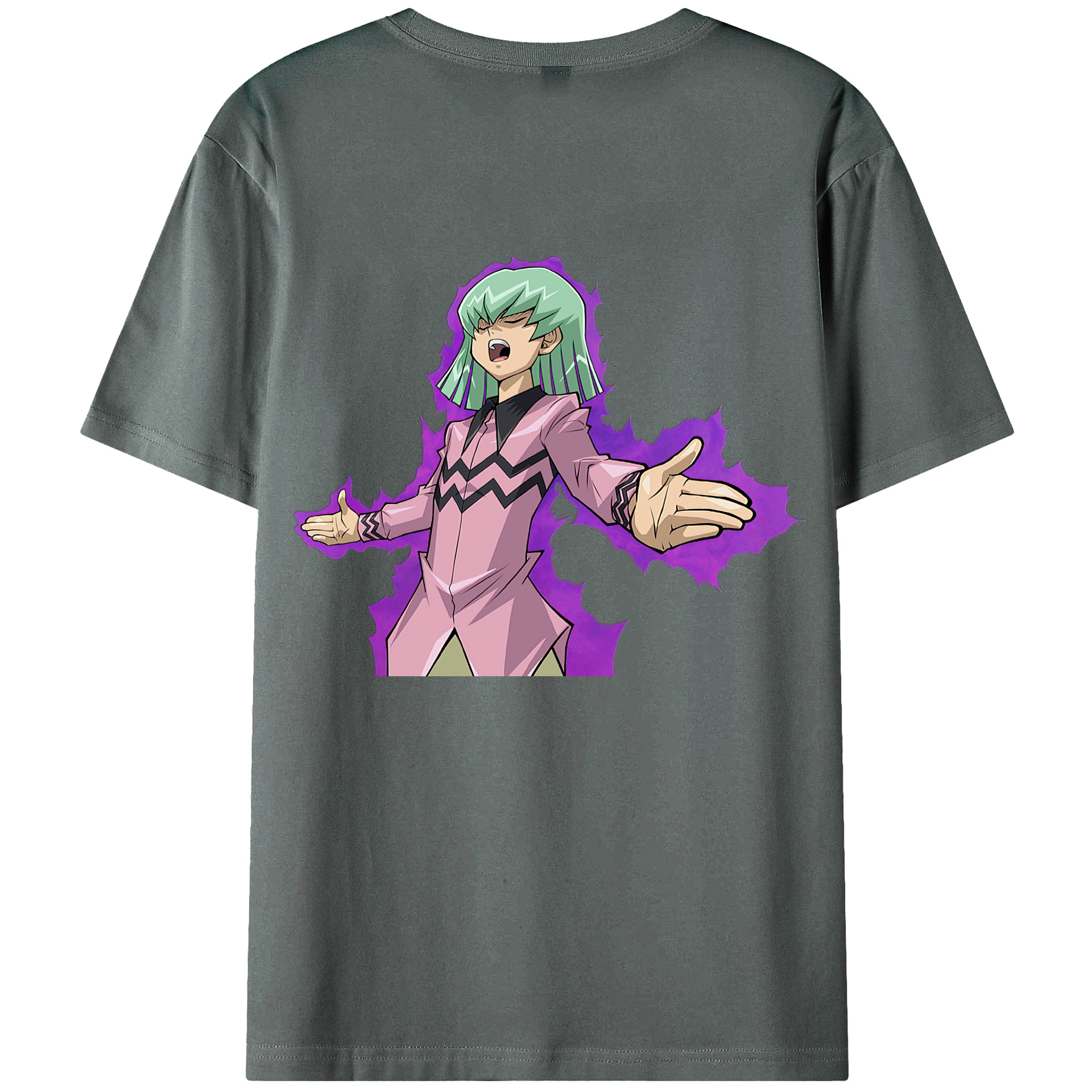 （画像用） 遊☆戯☆王 Yu-Gi-Oh! 綿100％ メンズ半袖Tシャツ（バックプリント） 通気性